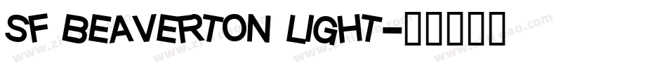 sf beaverton light字体转换
